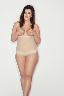 Glam body wyszczuplające beżowe