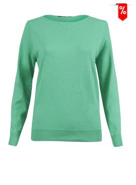 bluzka z bawełny z jedwabiem zielona marki Betty Barclay 