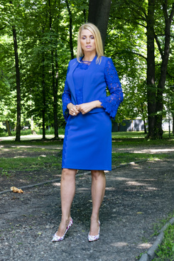 Żakiet Renata niebieski marki Kati Studio