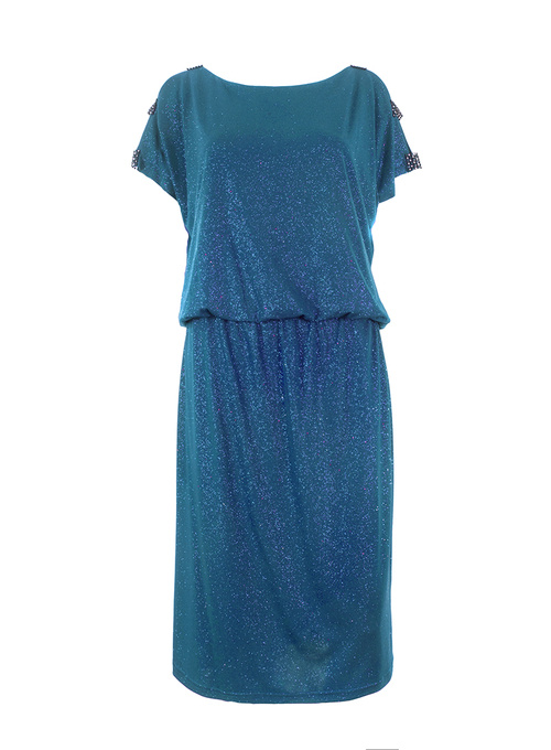Sukienka Kamila krótka w kolorze turkusowym marki JSA