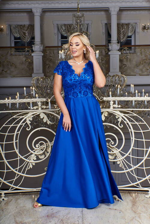 Sukienka maxi Crystal w kolorze royal blue marki Bosca Fashion