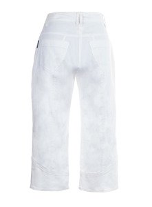 Białe bawełniane spodnie długości 3/4 marki Tango Fashion